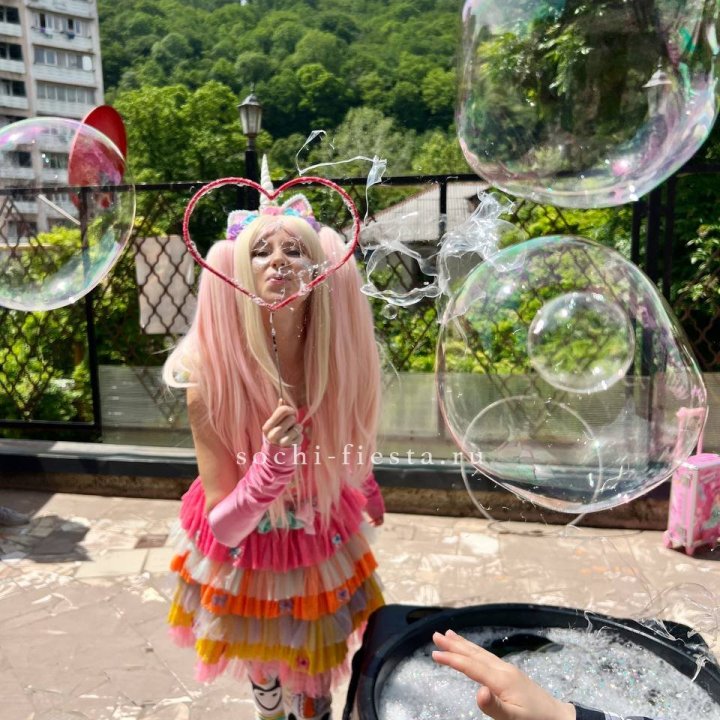 Шоу мыльных пузырей в Королёве