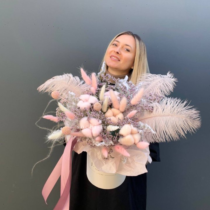 Авторский бокс с сухоцветами в Королёве