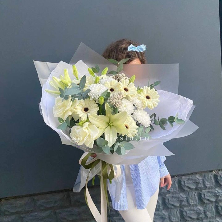Букет с лилией и герберой в Королёве