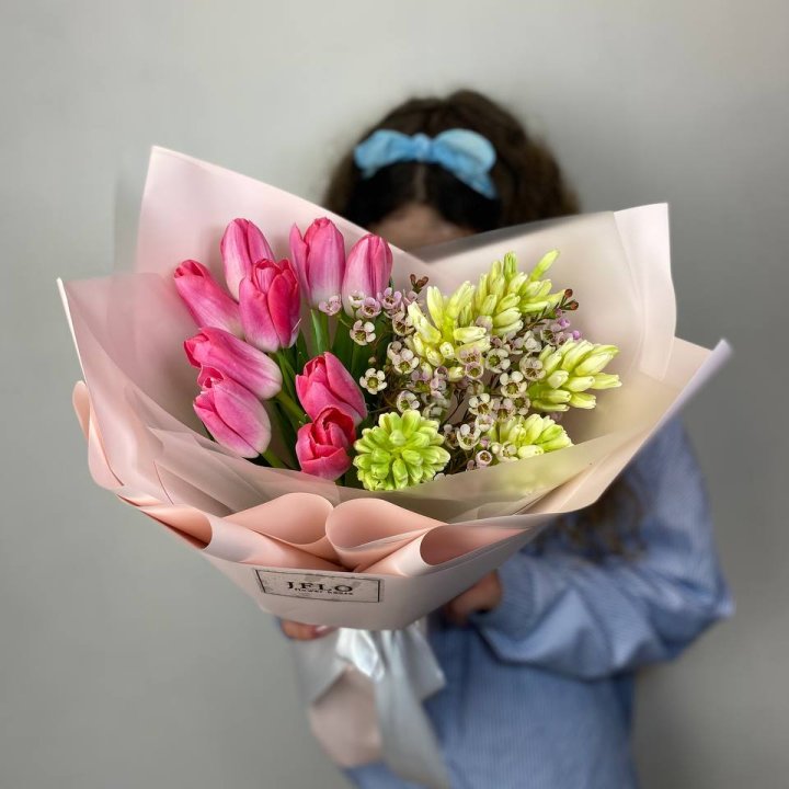  Дуо тюльпаны и гиацинты в Королёве