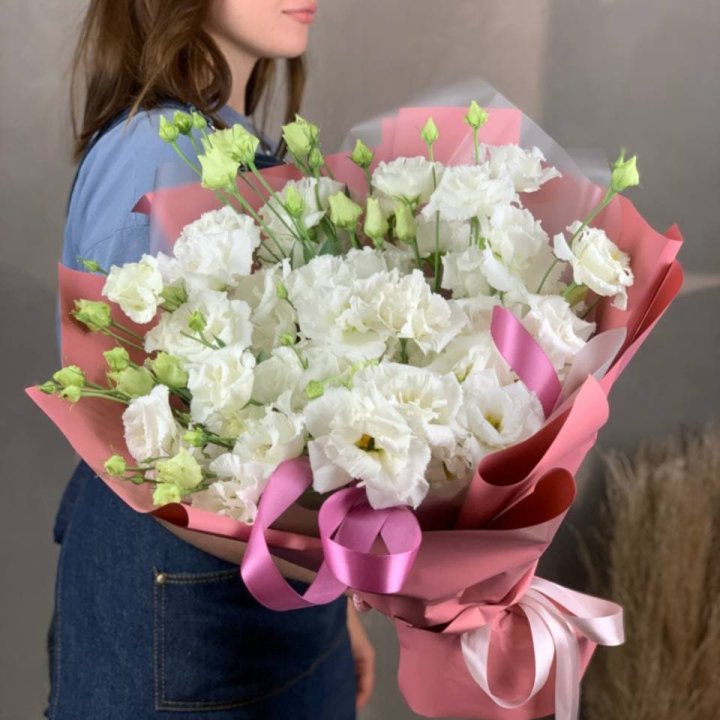 Букет эустом "Пудра" в Королёве