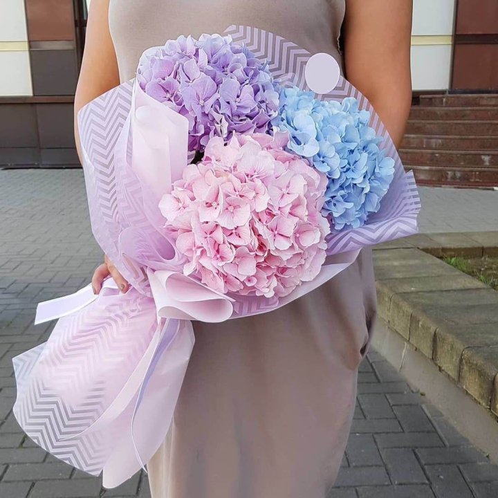 Букет гортензий "Пуф" в Королёве