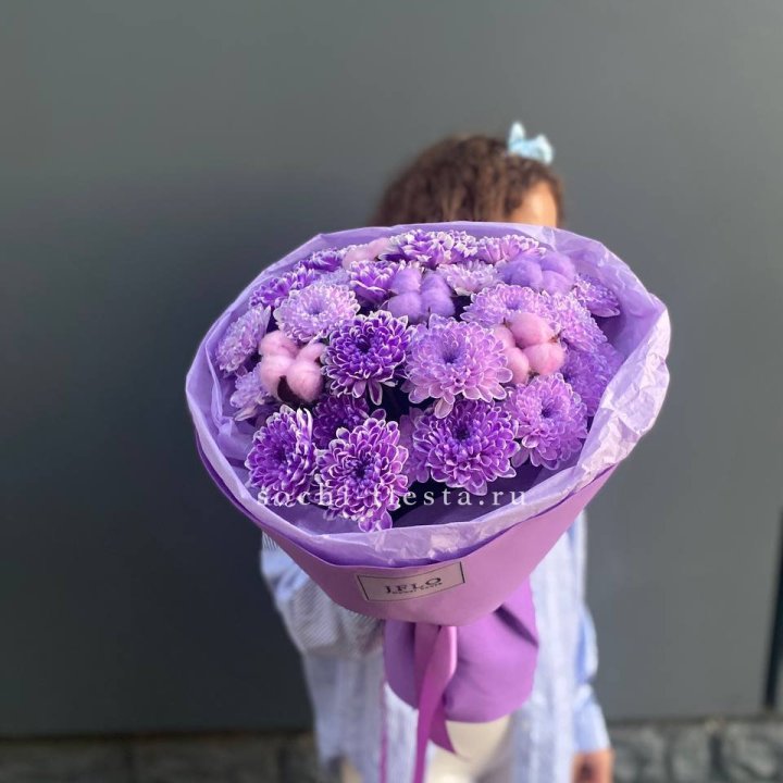 Хризантемы с хлопком в Королёве