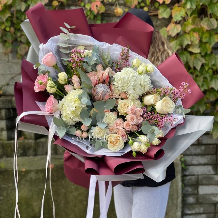 Авторский букет с протеей №1 в Королёве