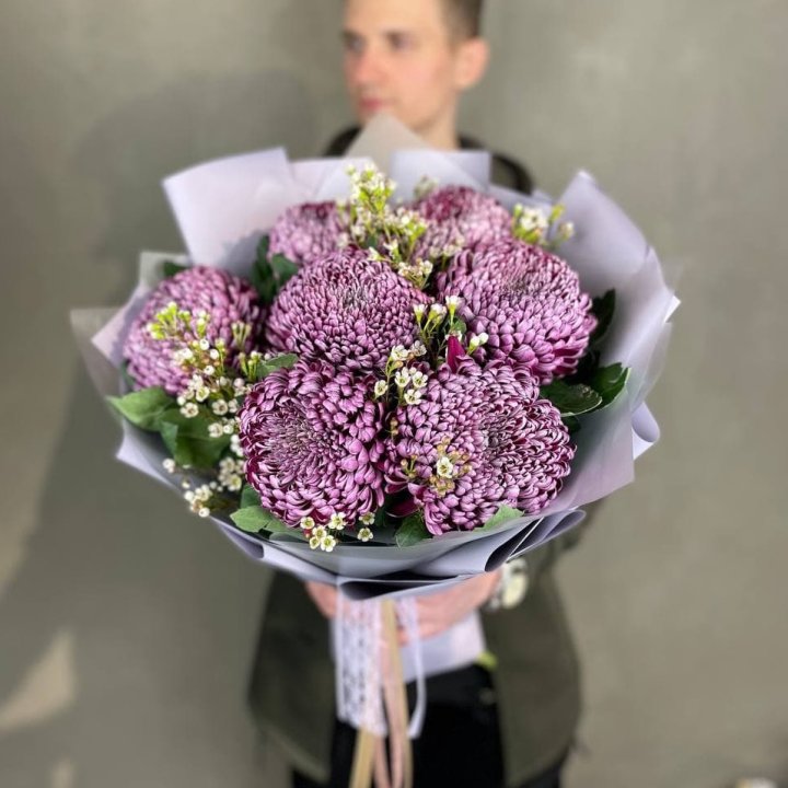 Букет хризантем "Палермо" в Королёве