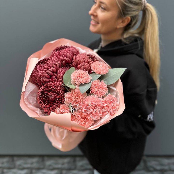 Дуо диантусы и бигуди в Королёве