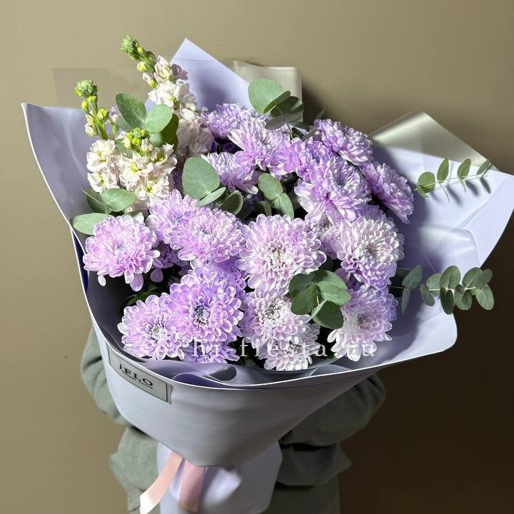 Дуо хризантема и маттиола в Королёве