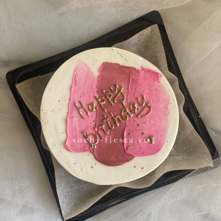 Бенто-торт "С днём рождения" пастель в Королёве