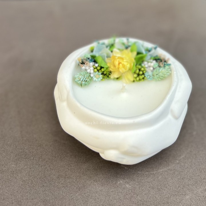 Свеча ароматическая в гипсе Руки в Королёве