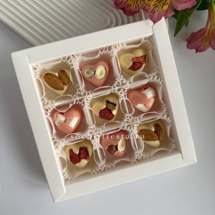 Набор конфет из бельгийского шоколада Сердца в Королёве