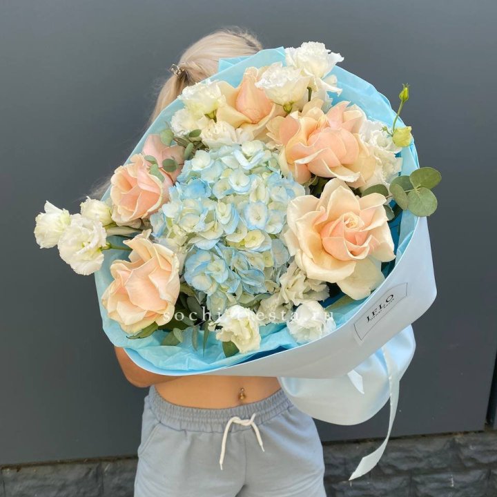 Сборный букет "Голубой закат" в Королёве