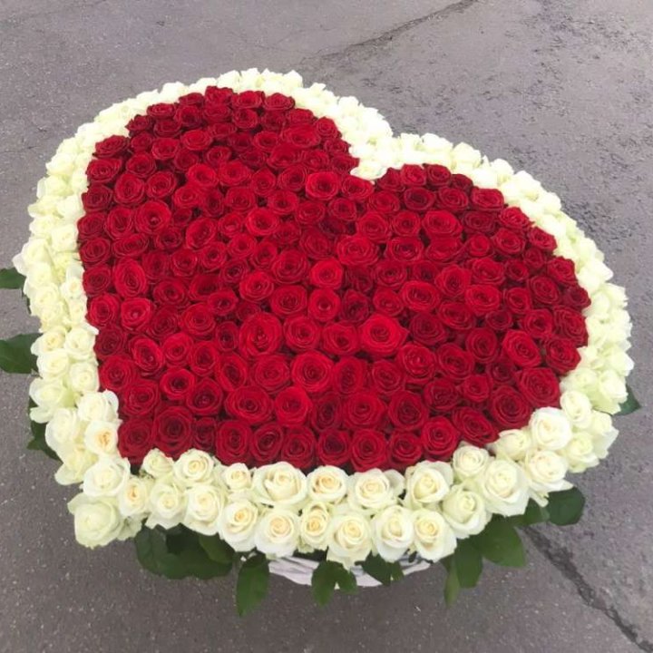 333 розы в корзине в Королёве
