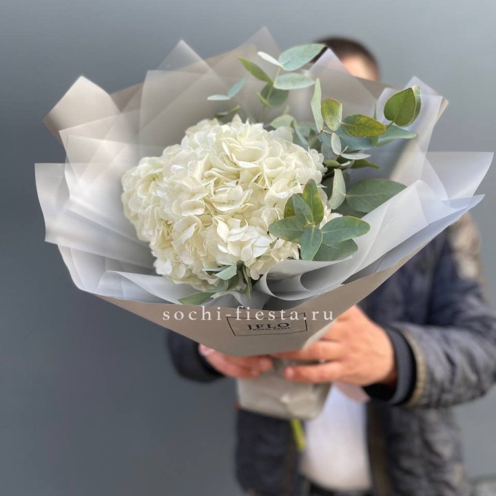  Букет  из белой гортензии в Королёве