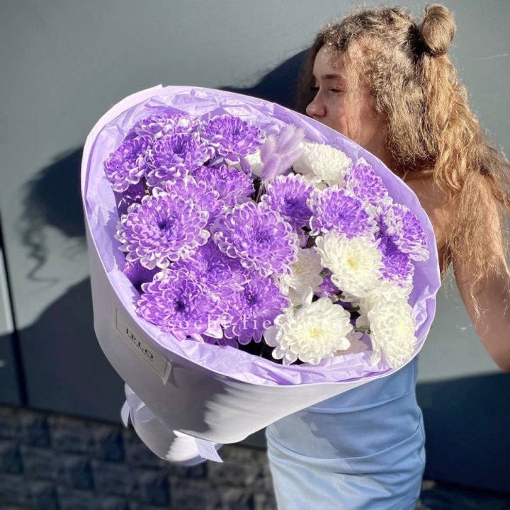  Букет хризантем "Сирена" в Королёве