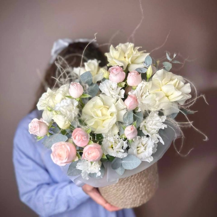 Авторский бокс "Милена" в джутовом кашпо в Королёве