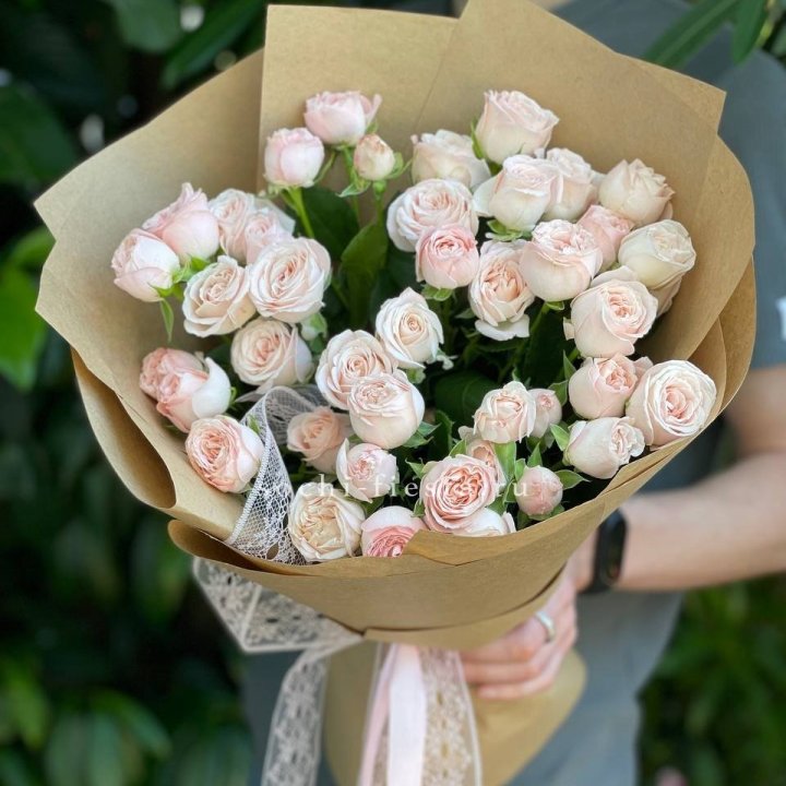 Кустовые розы букет №1 в Королёве