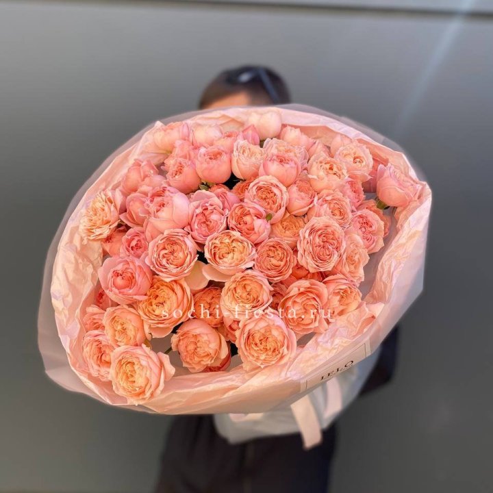 Букет из 21 пионовидной розы Джульетта в Королёве
