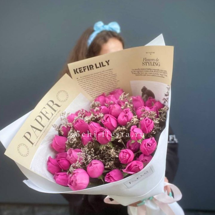 Пионовидные розы баблс №3 в Королёве