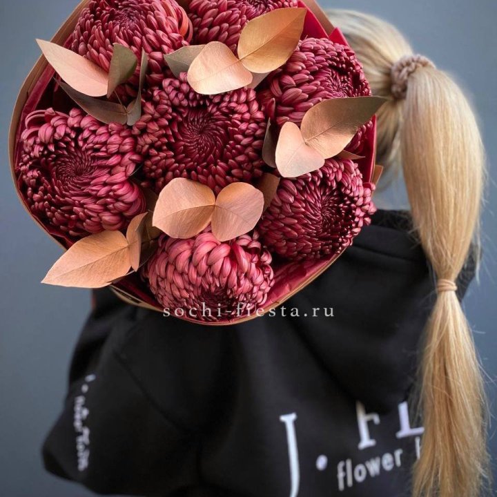 Хризантемы "Голд шоколад" в Королёве