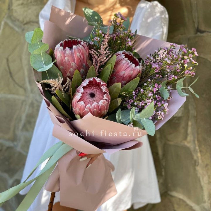 Букет из протеи "Клеопатра"  в Королёве