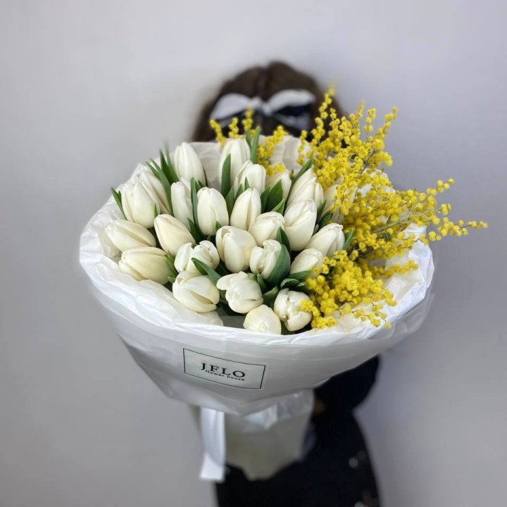 Дуо тюльпан и мимоза в Королёве