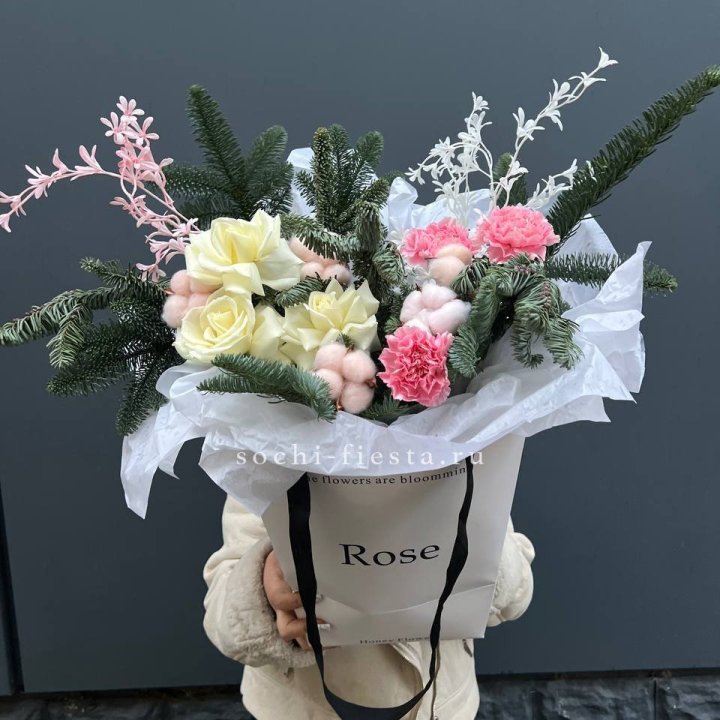 Цветочная сумка с нобилисом в Королёве