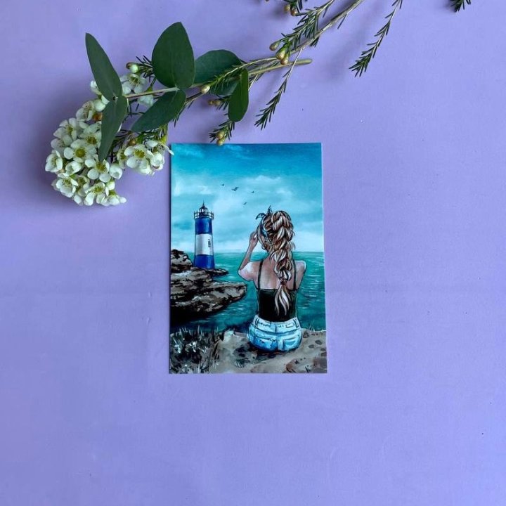 Открытка к букету "Океан" в Королёве