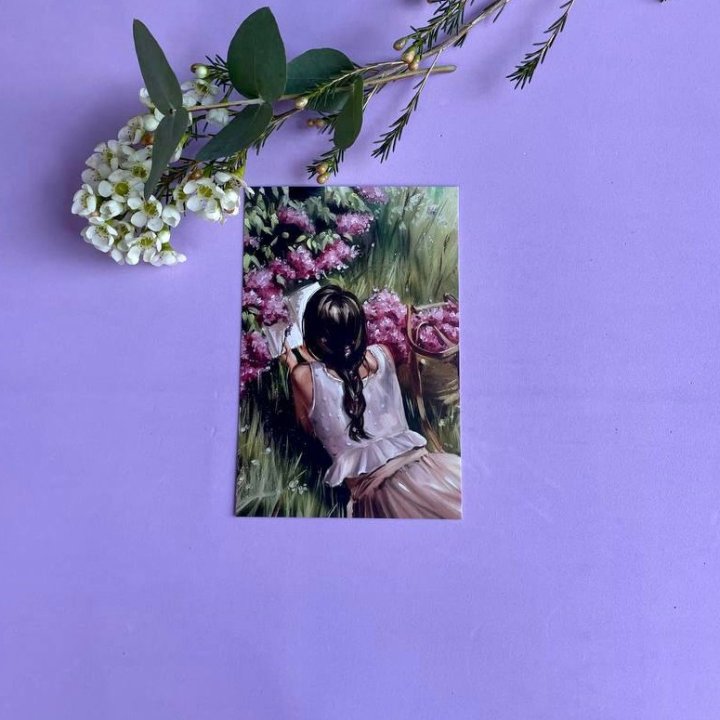 Открытка к букету "Среди пионов" в Королёве