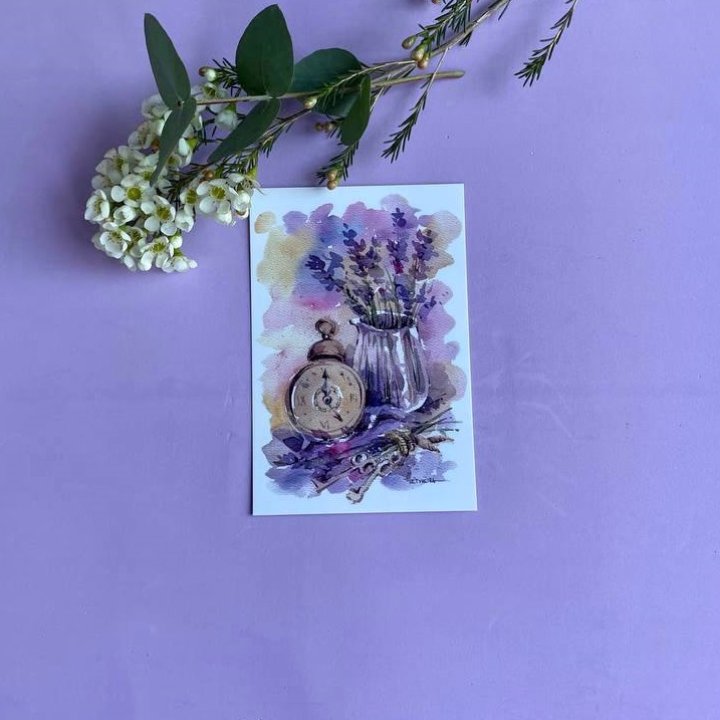 Открытка к букету "Часы" в Королёве