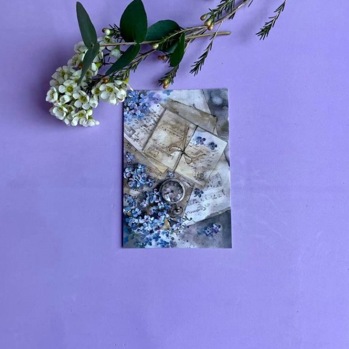 Открытка к букету "Время" в Королёве