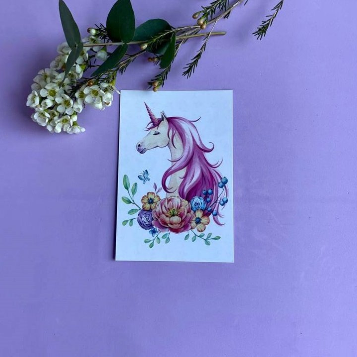 Открытка к букету "Единорог" в Королёве