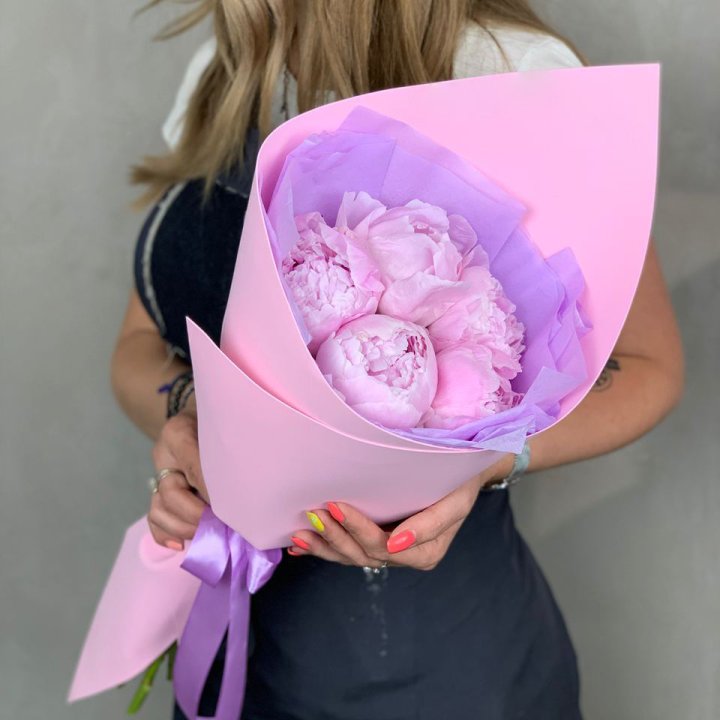 Букет пионов "Файв" в Королёве