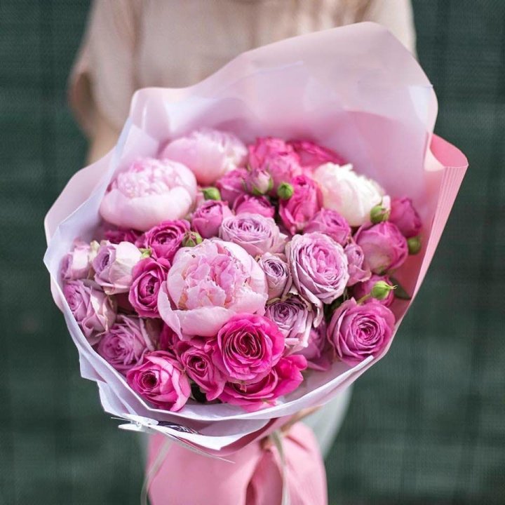 Букет с пионами "Леси" в Королёве