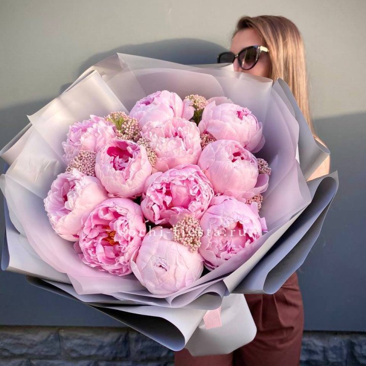 Букет с пионами "Стайл" в Королёве
