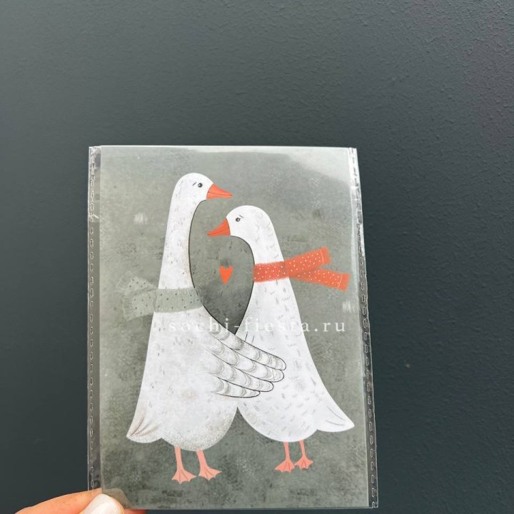 Открытка к букету "Гуси” в Королёве