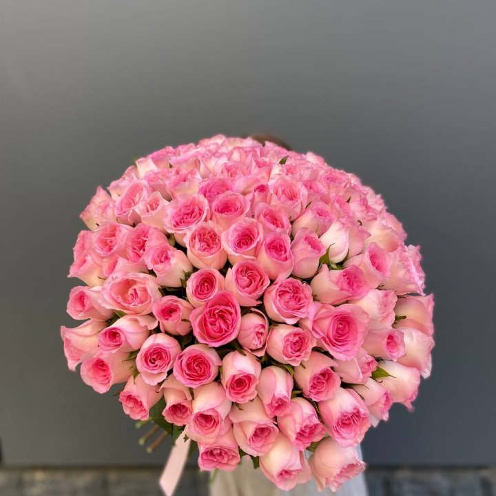 101 розовая роза в Королёве