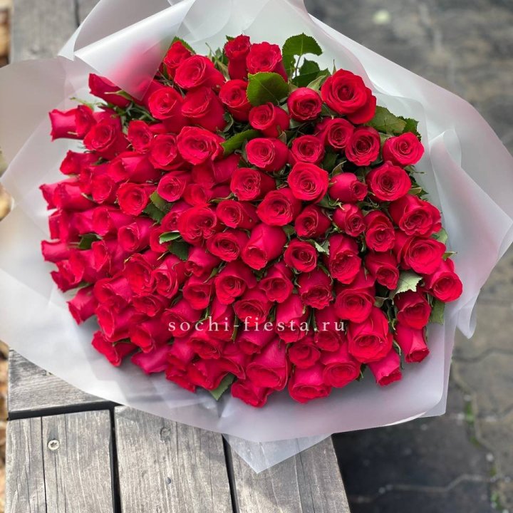 101 красная роза Лолита в Королёве