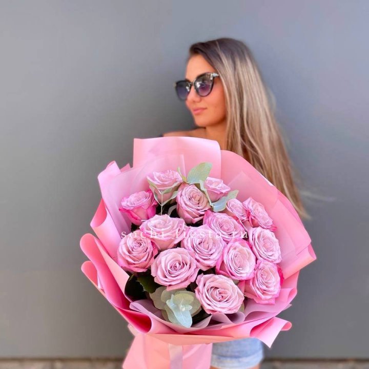 Букет розовых роз 2 в Королёве