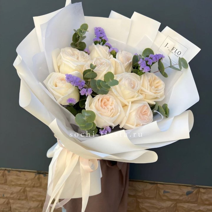 Букет из роз Вайт охара в Королёве