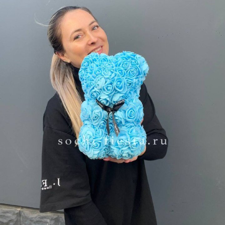 Игрушка медведь голубая в Королёве