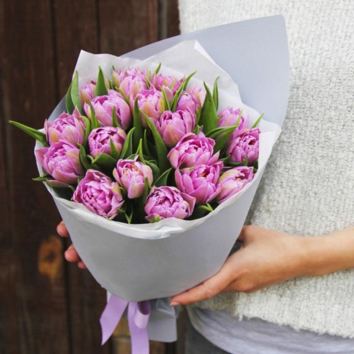 Букет пионовидных тюльпанов в Королёве