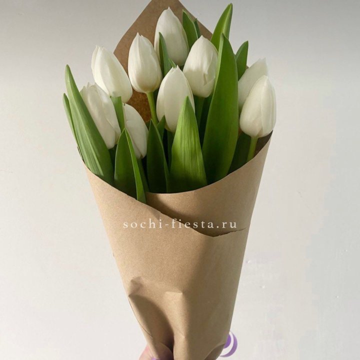 Букет белых тюльпанов в Королёве
