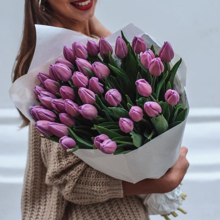 39 сиреневых тюльпанов в Королёве